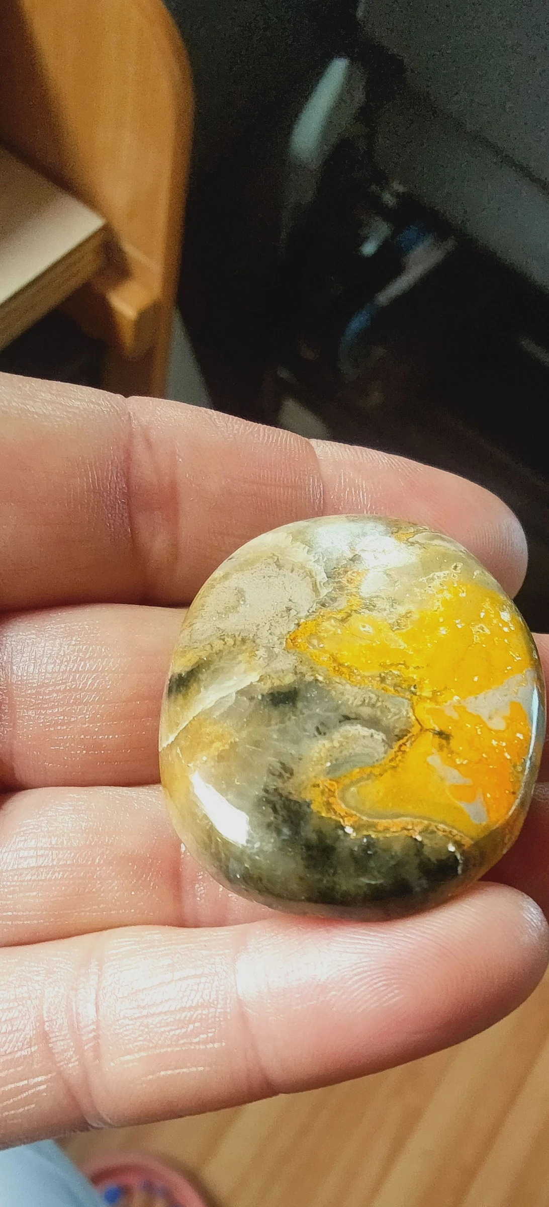 Un cabochón en jaspe Bumblebee – photo 2